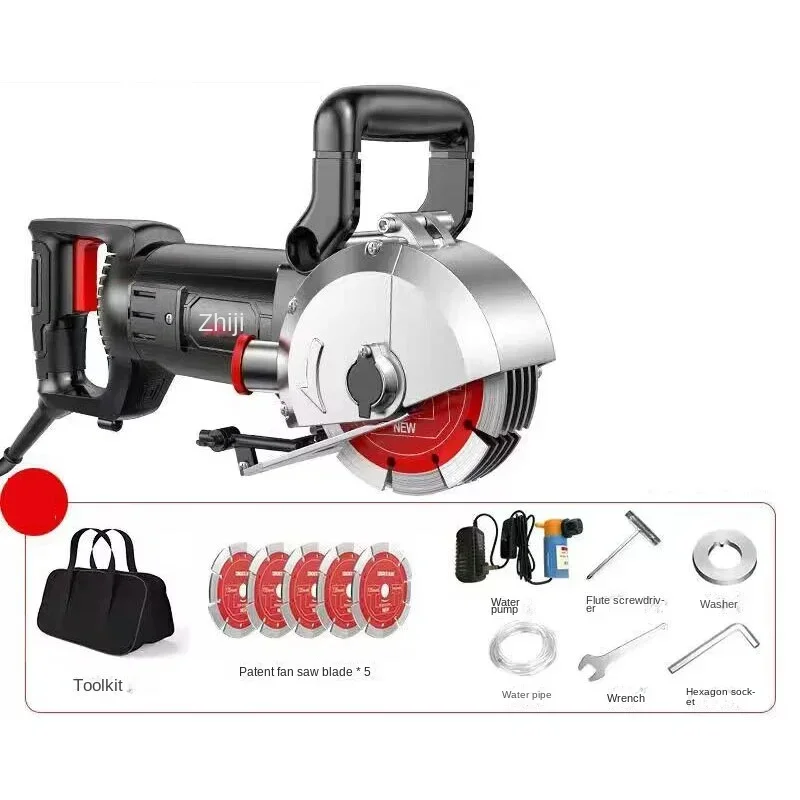 

4500W Large Stone Cutting Machine Dust-Free One-Time Molding Slotting Machine for Hydropower Wall Slotting Installation