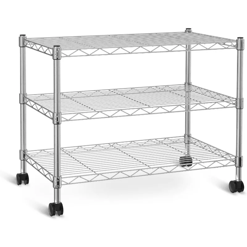 3-Tier Heavy Duty Storage Shelves 750Lb Capacity, 24.02