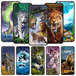 Forest Animal Lion Tiger Case For Samsung Galaxy A12 A22 A32 5G A72 A52 A70 A50 A20e A30 A02s A10 A20s A10s A40 A04 Phone Cover