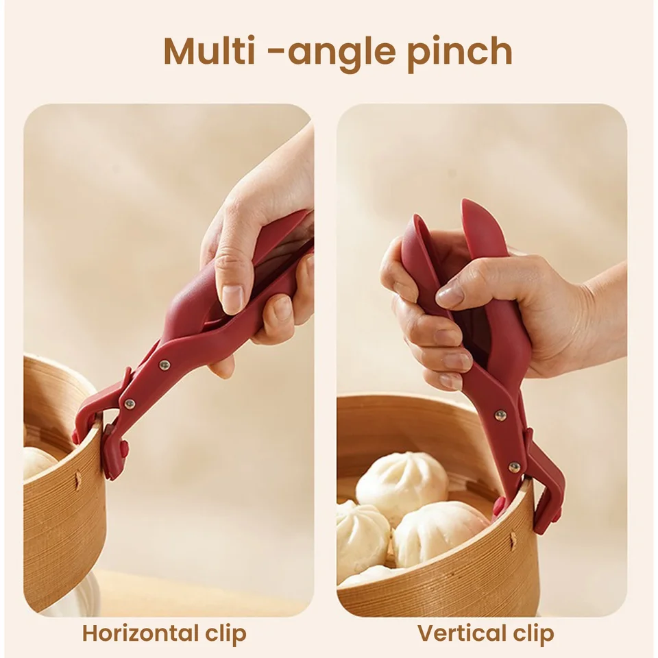 Anti-scald Clip Silicone Kitchen Anti Scald Plate Bowl Dish Pot Holder Anti-hot Clip Lifter Kitchen Accessories Gadget, image 4