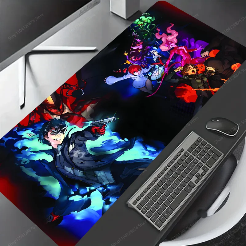 1pc hot anime cool PERSONA 3 Non-slip Mouse Pad Suitable For Office Computers Laptops E-sports Game Desk Mats XXL Keyboard