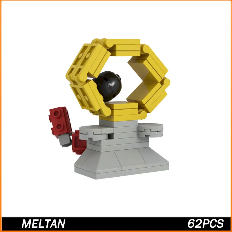 

Anime Figure Series Meltan Building Blocks Kids Toys Cartoon Action Figure Assemble Blocks For Children Model 62PCS Gifts