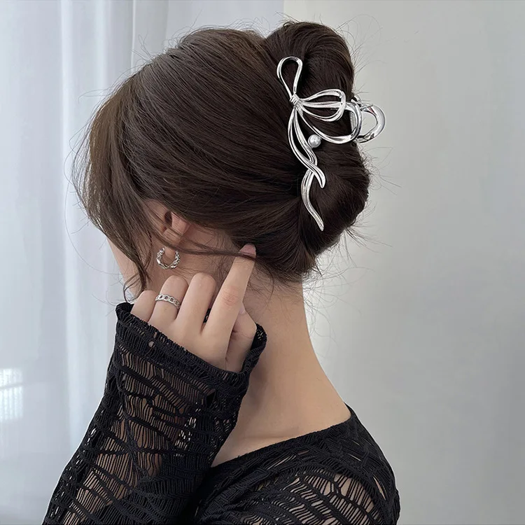 

Trend Women Elegant Gold Silver Hollow Geometric Metal Claw Vintage Hair Clip Headband Hairpin Fashion Girls Hair Accessories