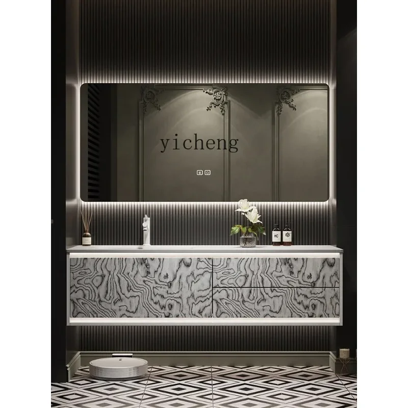 Bathroom Cabinet Combination Integrated Basin Hand And Face Washing Table Minimalist Style Villa Washing Table