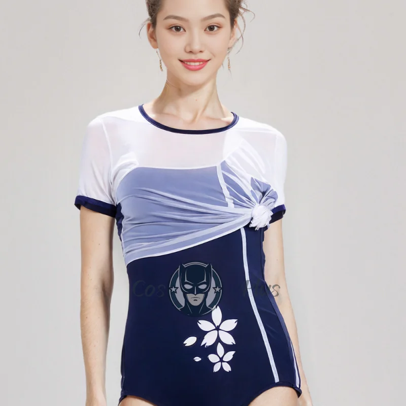 Game Naraka Bladepoint Cosplay Costume Tsuchimikado Kurumi Beach Swimsuit Summer Party High School Swimwear Outfit Cos Gathering