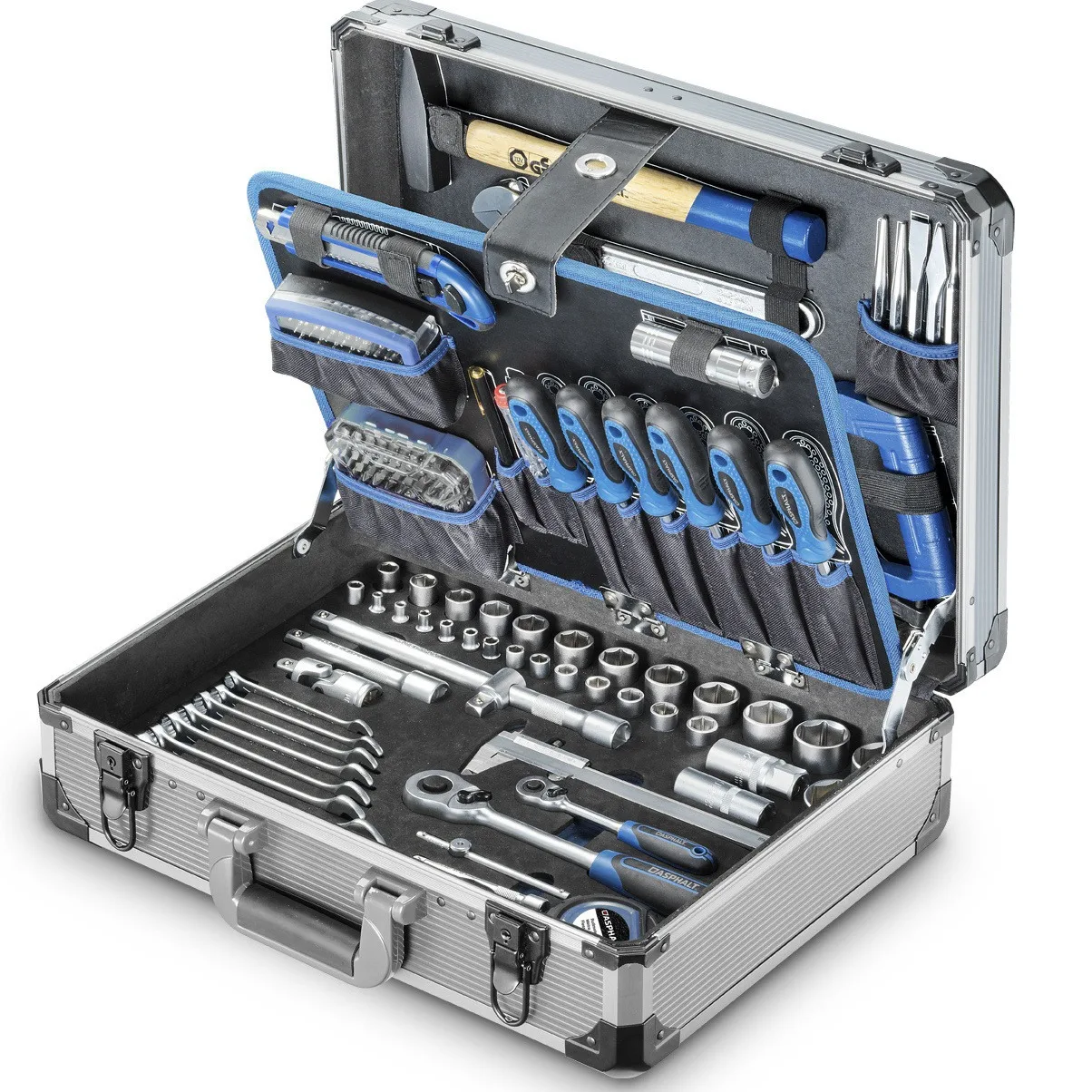 Set di utensili manuali OEM di alta qualità Kit di strumenti di riparazione auto Cassetta degli attrezzi meccanica Kit di cacciaviti a cricchetto per chiavi in acciaio con presa domestica