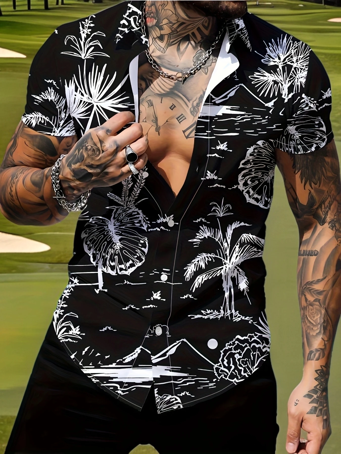2026 Summer Men's Shirt - 3D Printed Design Breathable Lightweight Stylish and Comfortable Outdoor Men's Fashion