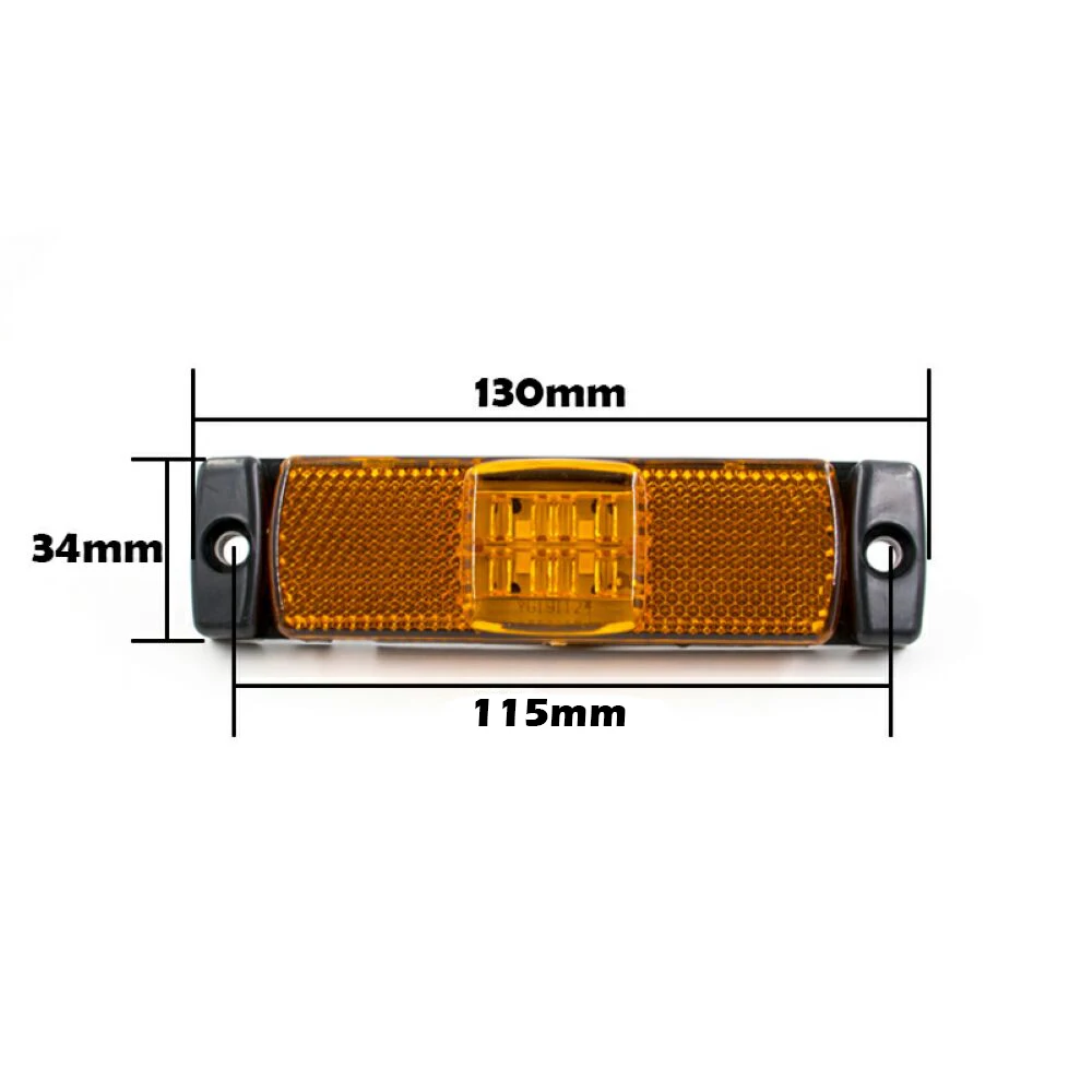 4/8/10Pcs 12V 24V 4 LED Car External Side Marker Light Position Warning Indicator Rear Turn Signal Lamp Trailer Truck Lorry Van