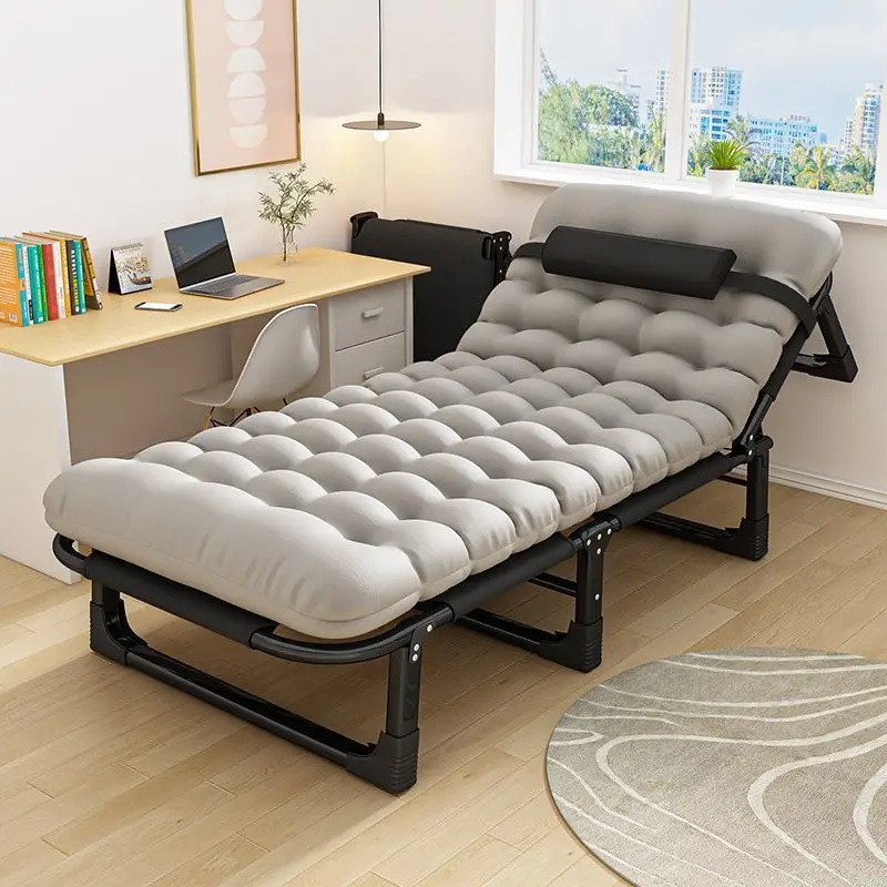 High-Value Lightweight Folding Bed Thickened New Dual-Use Recliner Office Nap Widened