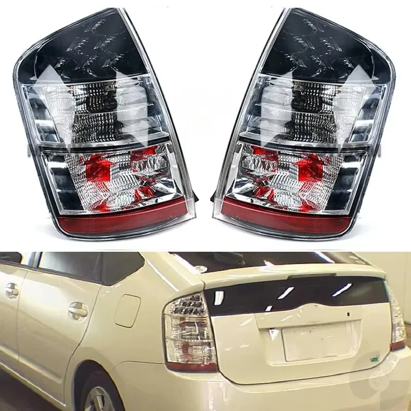 Tiy سيارة الذيل ضوء اليسار واليمين الخلفي ضوء الفرامل الذيل ضوء أسود 81561-47100 81551-47100 لتويوتا بريوس 2005 - 2009