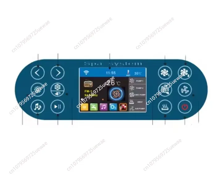 

Сенсорная спа-панель управления Whirlpool для ванн и гидромассажных ванн, контроллер гидромассажной ванны с аксессуарами для массажа и слива гидромассажа