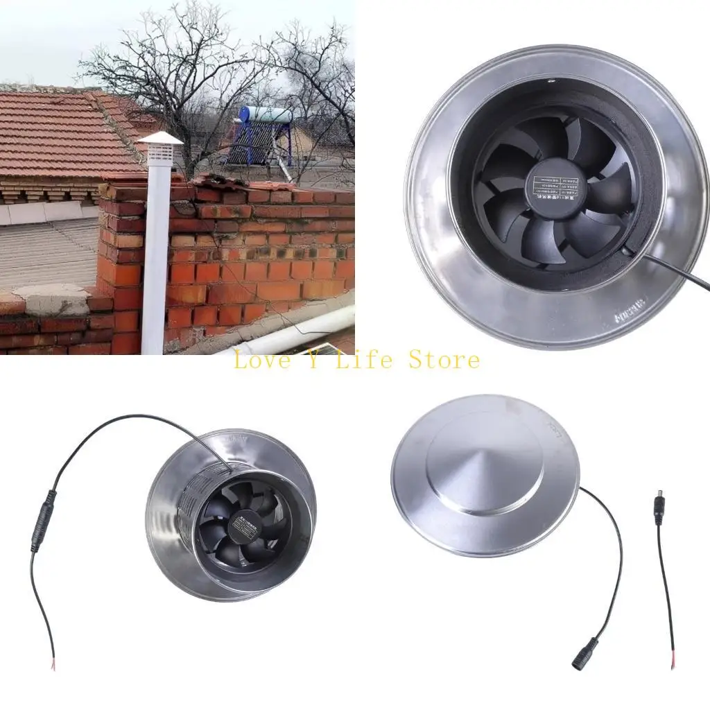 L74C Solar Exhaust Fan for Shed Solar Panel Greenhouse Fan Solar Powerful Fan