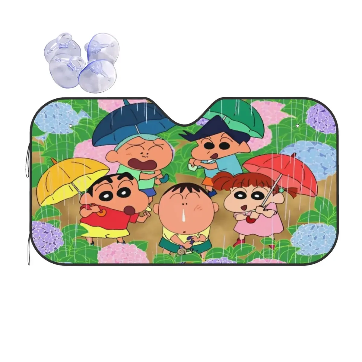 S-Shinchan Manga Windshield Sunshade Japanese Cartoon Retractable Car Front Windshield 70x130cm Sun Visor Solar Protect