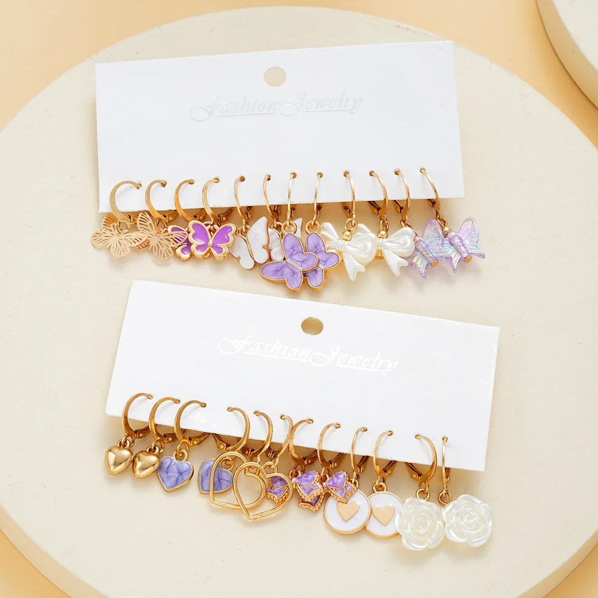 Shein New Creative Simple Elegant Women's Earrings Heart Cute Chicken Elements Wholesale Value Earring Batches