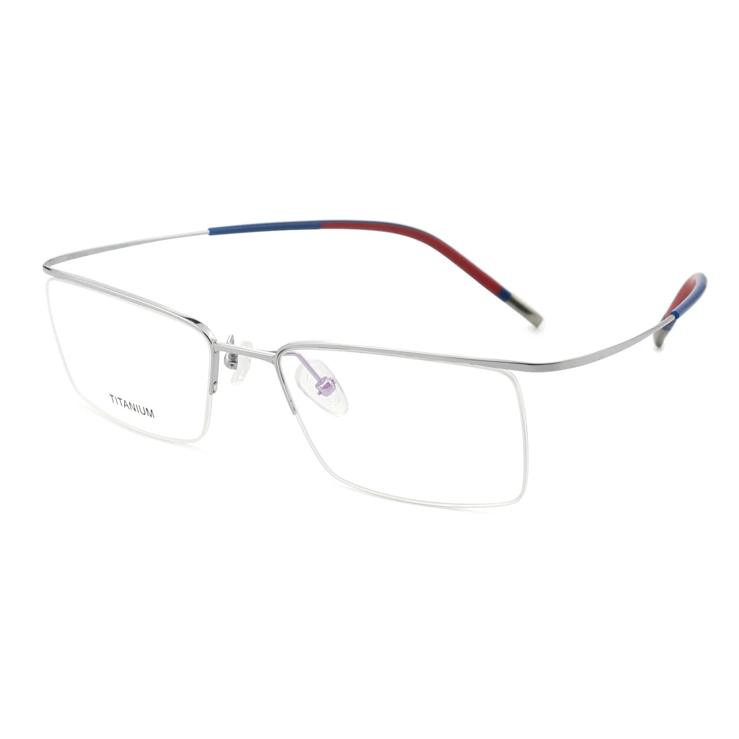 Belight 光学正方形クラシックハーフリムレスネジなしデザイン男性女性チタン眼鏡眼鏡フレーム 5290