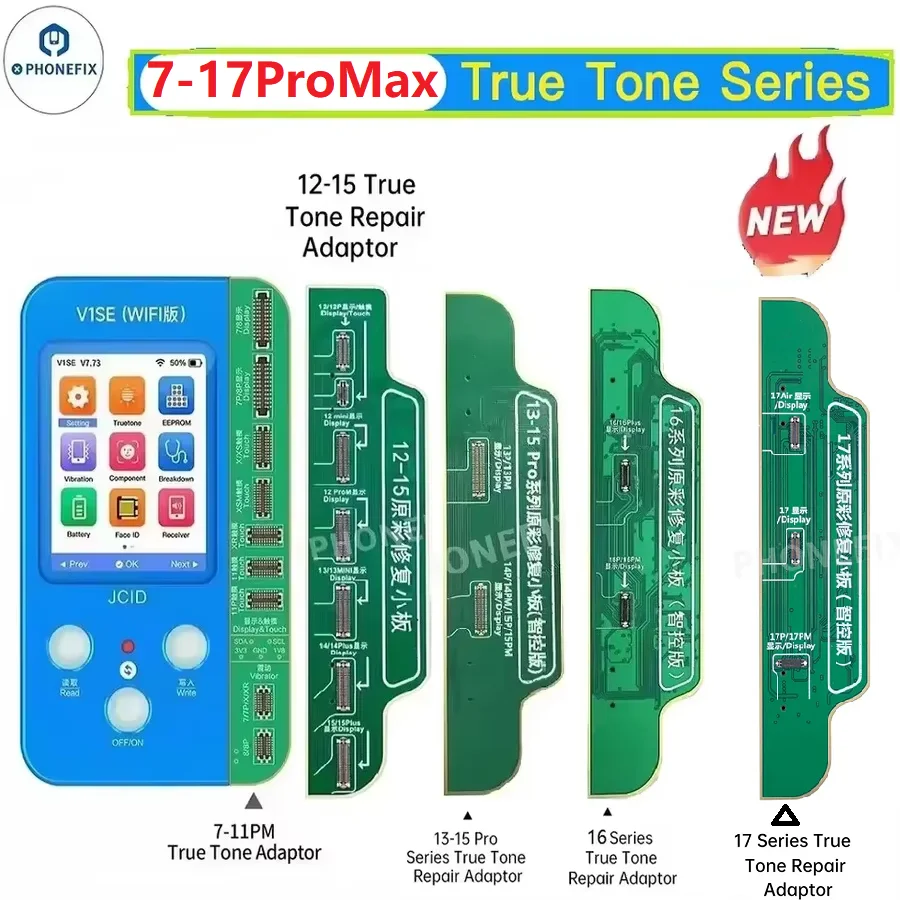 【JCID】iPhone修理用プログラマブル（未使用に近い） JC JCID V1SE Programmer Ture Tone Screen Repair for iPhone 7-17
