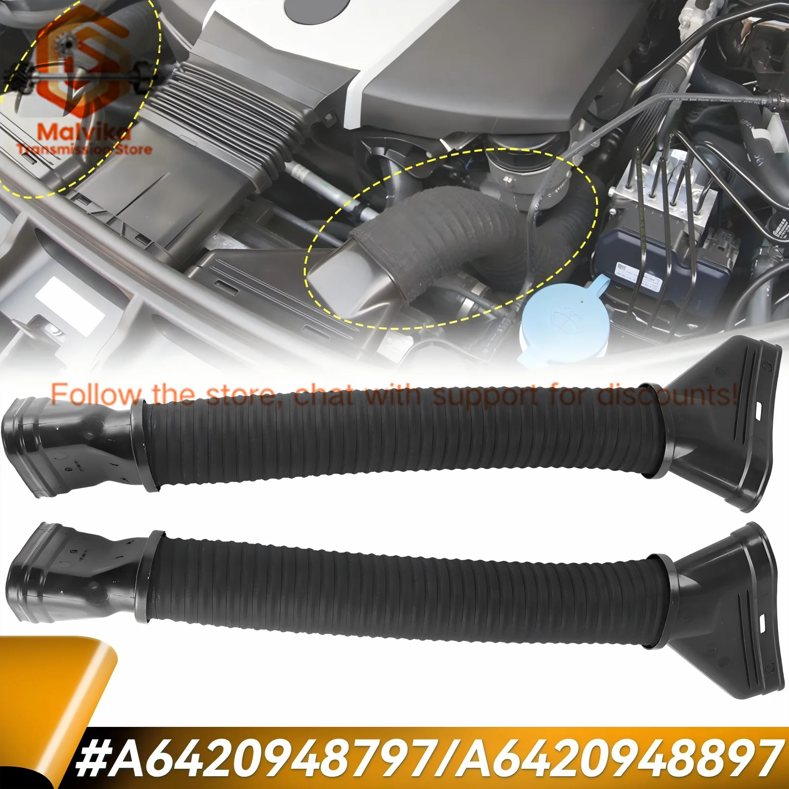 

A6420948797 A6420948897 For Mercedes Benz ML350 GLS350 GL350 GL500 ML300 Brand new Air Cleaner Intake Duct Hose