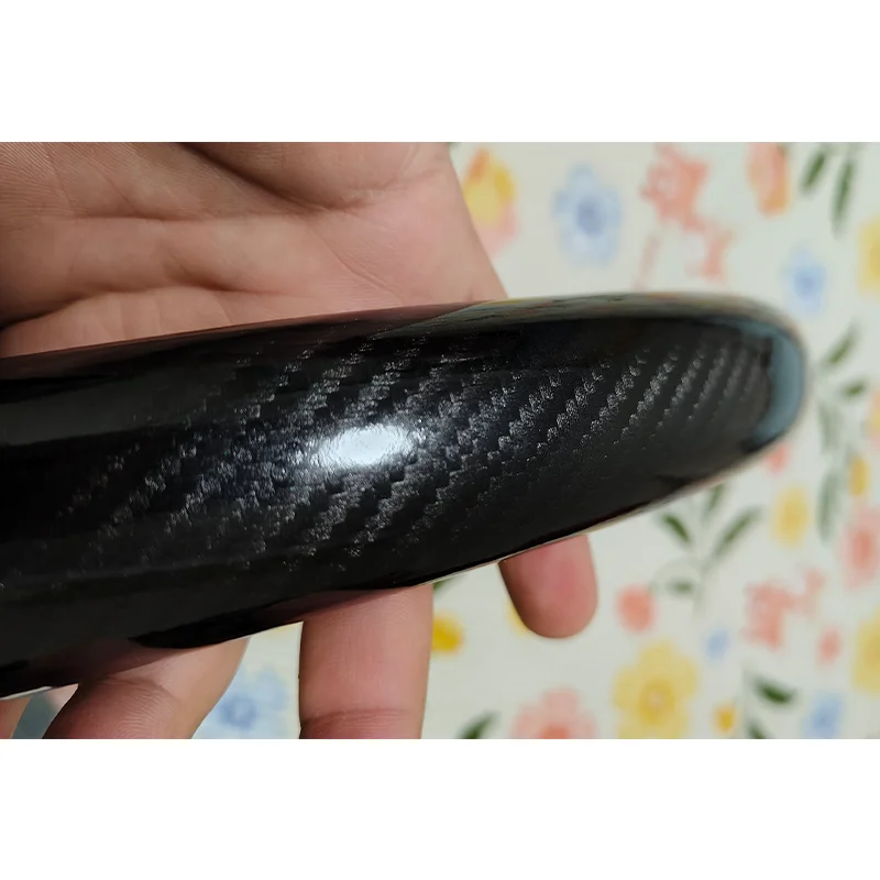 38cm Universal Car Interior Modification Carbon Fiber Steering Wheel Cover 38cm Universal Round D-Shaped Anti-Slip Upgrade