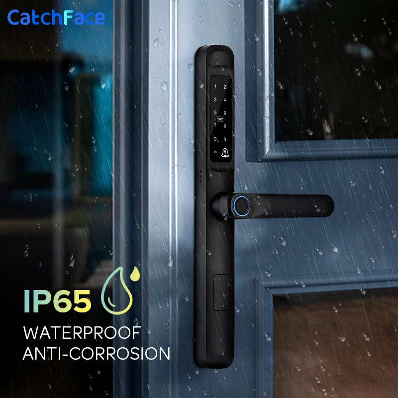 Imagem -01 - Prova Impermeável Água ao ar Livre Impressão Digital Tuya Wifi App Rfid Código de Cartão Keyless Inteligente Fechadura Eletrônica Alumínio Vidro Deslizante 92 85 mm à prova impermeavel agua ao ar livre impressao digital tuya wifi app rfid codigo de cartao keyless inteligente fechadura eletronica aluminio vidro deslizante 92 85 mm a 01