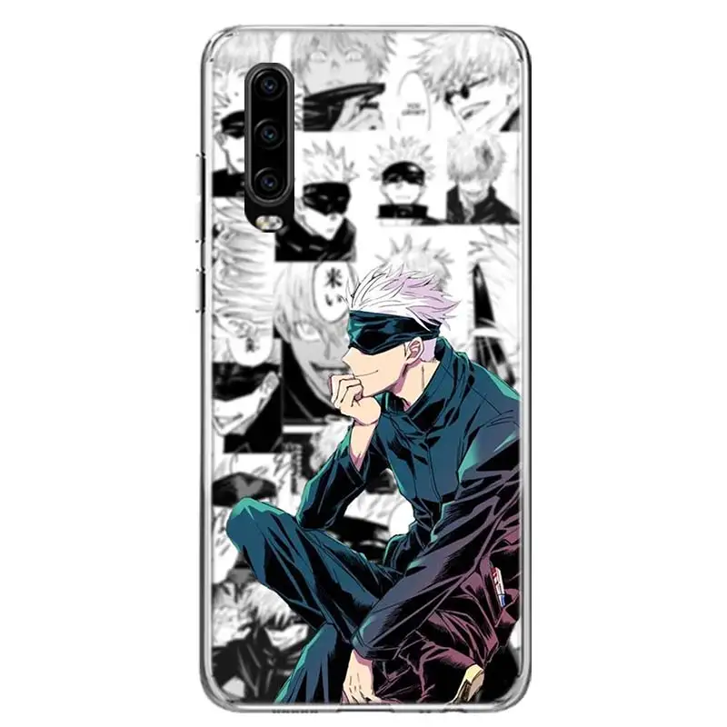 Kaisens Jujutsus Gojo Satoru Case Phone Cover for Huawei P30 Lite P40 P20 P10 Mate 10 20 Pro P Smart Z 2019 Y5 Y6 Y7 Y9S Trend F