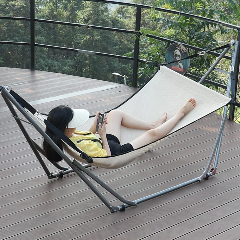 

Hammock Outdoor breathable mesh swing Indoor anti-rollover single double hanging chair Household adult outdoor bed drop
