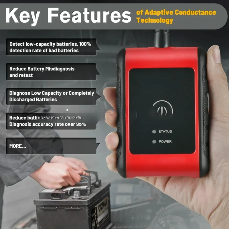 

New MaxiBAS BT506 Auto Battery And Electrical System AnalysisWorks With Autel MaxiSys Tablet