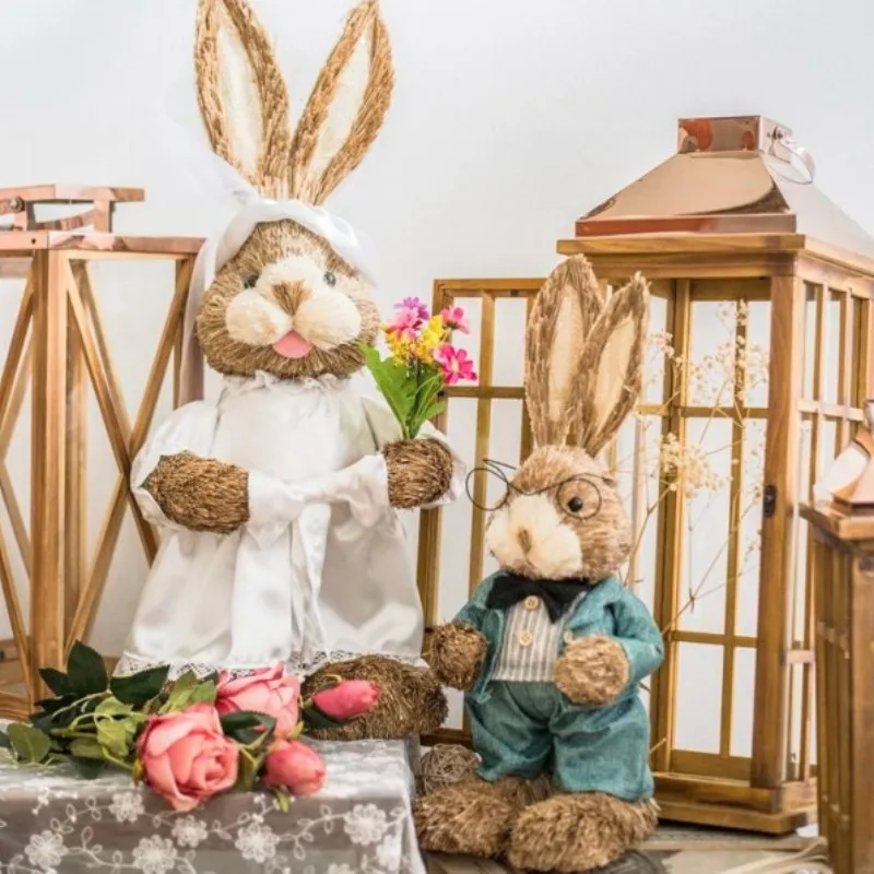 

Straw Rabbit Wedding Bunny Home Garden Decorations Wedding Decorations Wedding Gifts