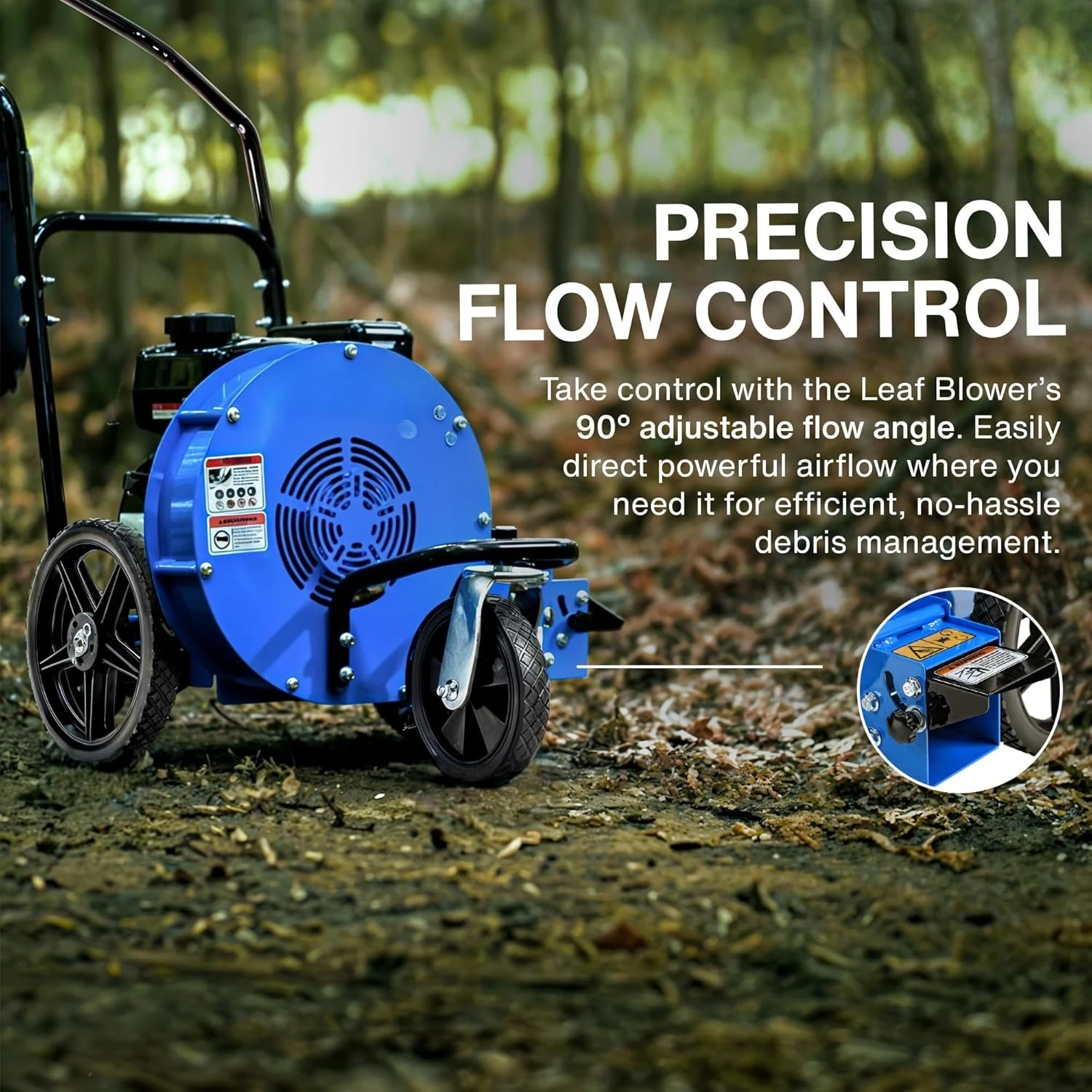 Soffiatore per foglie con ruote Camminata dietro la spazzata a getto semovente manualmente Potente uscita motore OHV a 4 tempi da 7 HP · Vendite dirette in fabbrica