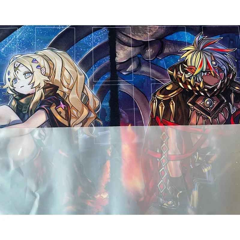 600x350mm Yu-Gi-Oh! Incredible Ecclesia The Virtuous Single Player Playmat Fallen of Albaz Rubber Board Game Card Mat Toy Gift