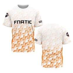 2024 FNC Esports Club New Support Men Jersey T-Shirt League Of Legends CSGO2 Valorant Game Tees Fnatic Unisex Team Uniform Tops