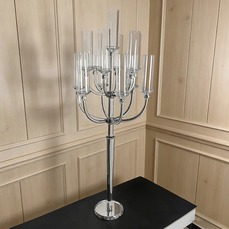 Decorative Candle Holder Floor Standing Wedding Candle Holders Nordic Minimalist Design Candlestick Household Glass Candlestick