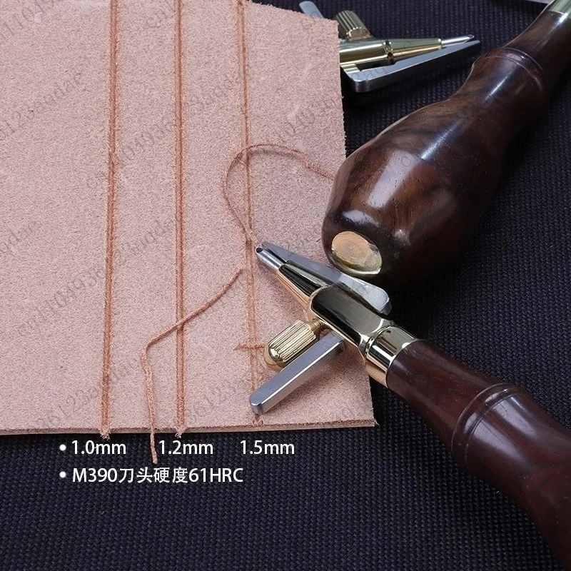 

Leather Slotting Tool,handmade Leather Goods, DIY Vegetable Tanned Leather, Cowhide, 1.01.21.5mm, Cutting and Embedding Thread