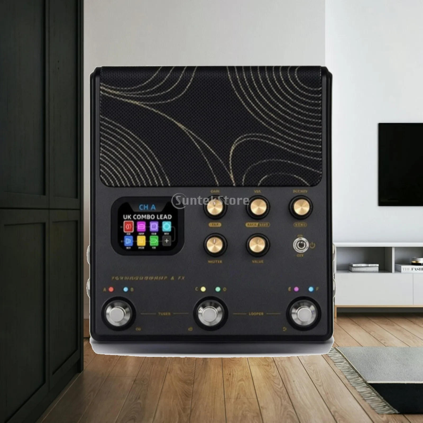 Compact Guitar Multi Effects Pedal with Amp Modeling and Tuner for Electric Guitar Players