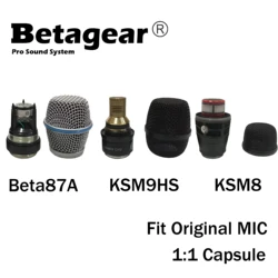 Betagear mikrofon bezprzewodowy kapsułka kondensator Beta87A KSM9HS Fit Shure ręczny mikrofon Capsula KSM8 Mic rdzeń oryginalne Logo marki