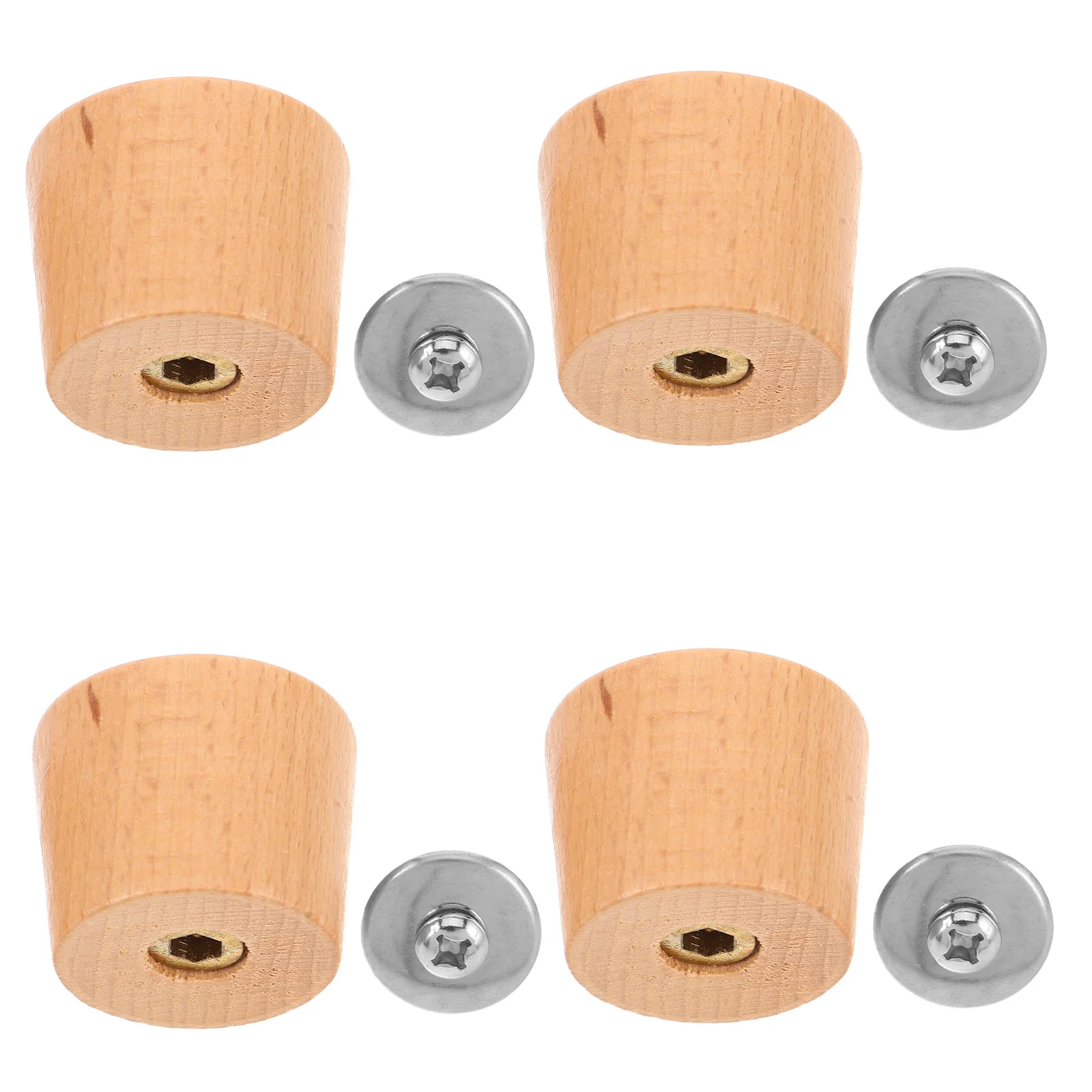 

8pcs Universal Pot Lid Knobs Replacement For Cooking Pots Saucepan Cover Pan Handle Heat Resistant Wooden Knob Kitchen Cookware