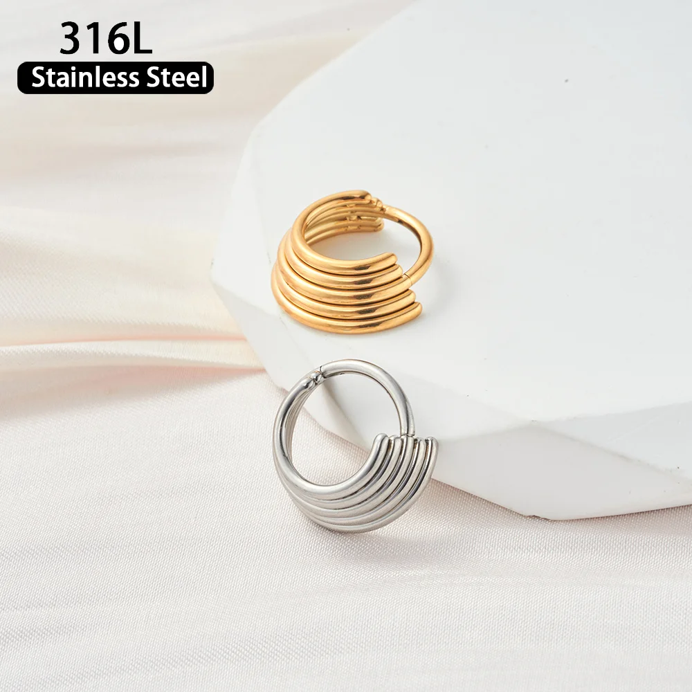 حلقة الأنف الحلزونية للذكور و الإناث ، أداة نقر الحاجز ، الحلزون ، الزنمة ، الغضروف ، خمس طبقات ، حلقة الأنف ب ، 1 * * #5