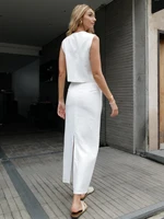 Women 2025 Summer Fashion vest Skirt Sets - Image 2