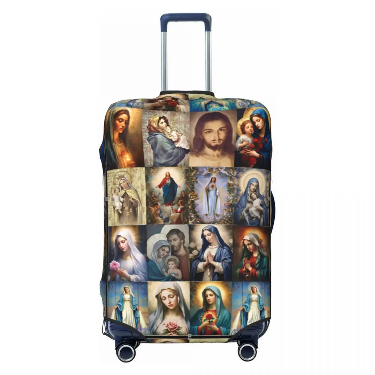 

Чехол для чемодана с изображением Пресвятой Девы Марии, эластичные защитные чехлы для багажа размером 18-32 дюйма