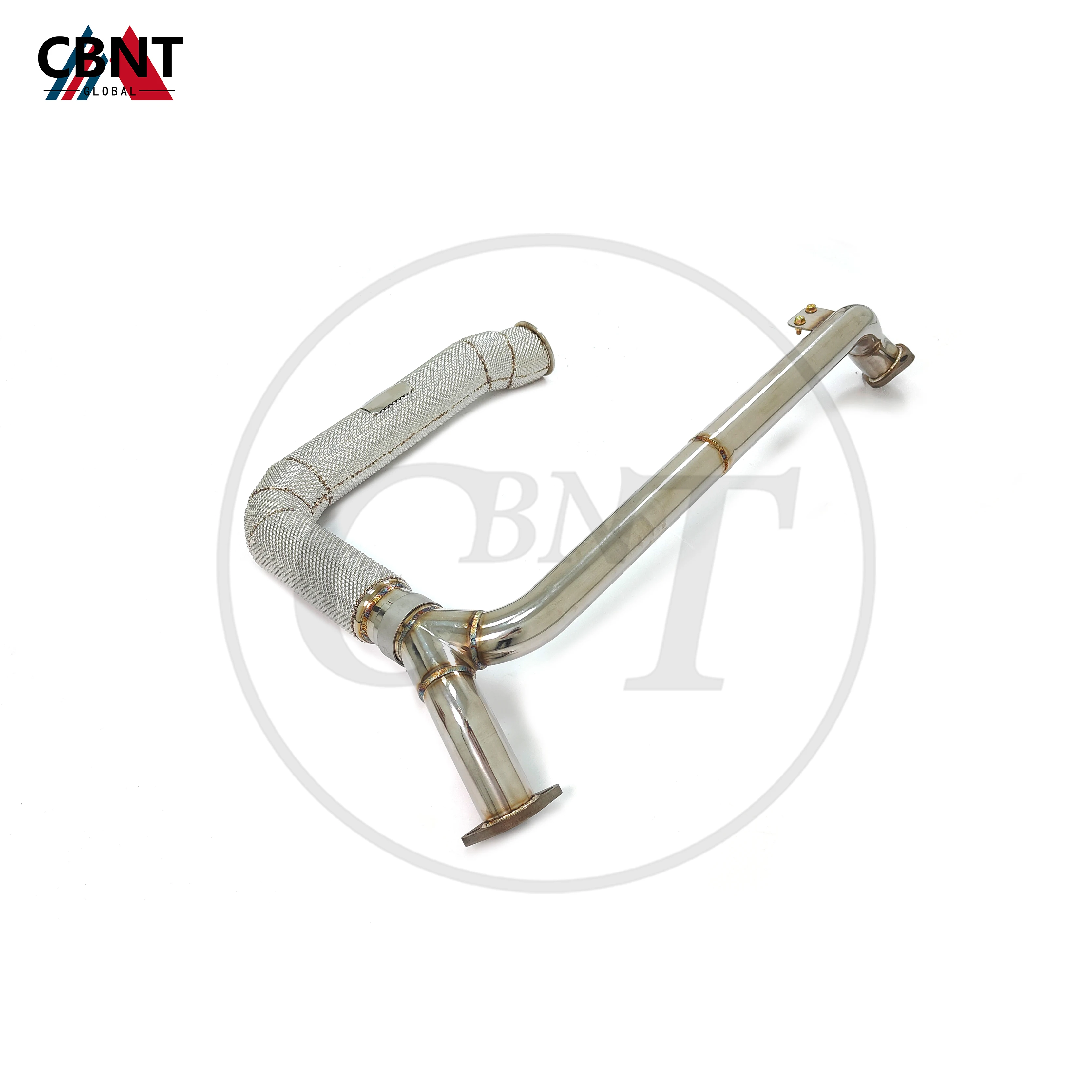 

CBNT for Porsche 718 Boxster Cayman S/GTS 2.5T Downpipe Exhaust Header with Heat Shield Exhaust-pipe with Catalytic Converter