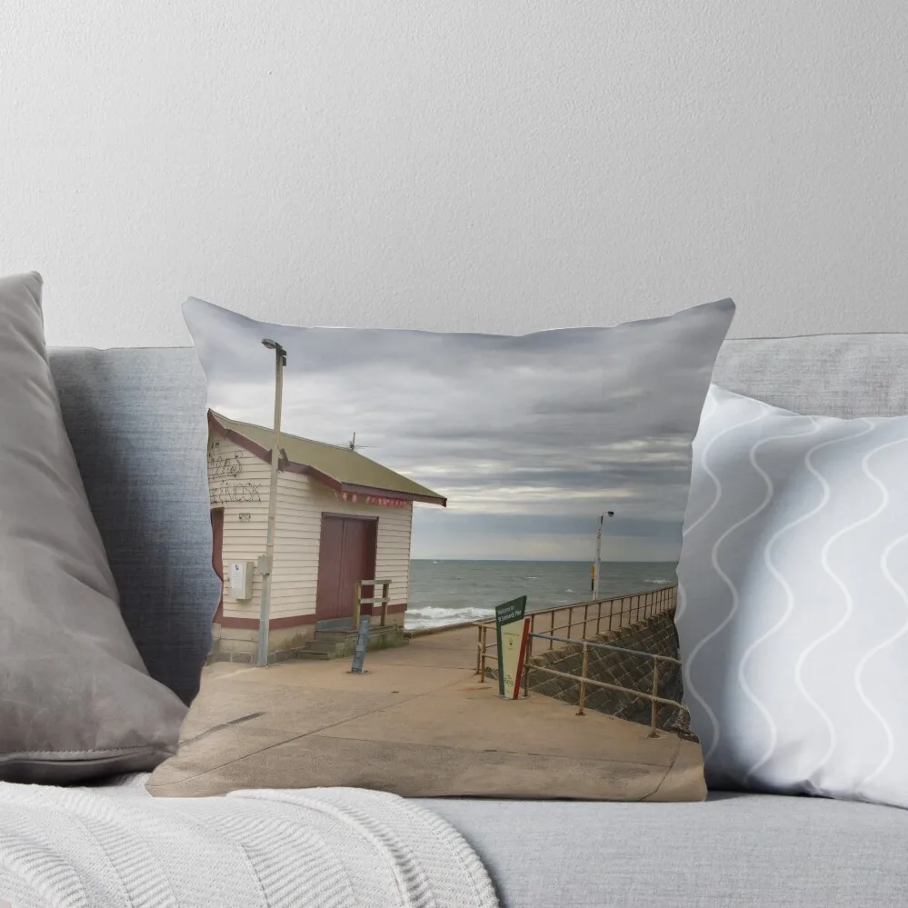 St Leonards Pier - Bellarine Peninsula Throw Pillow Cusions Cover home decor items pillow