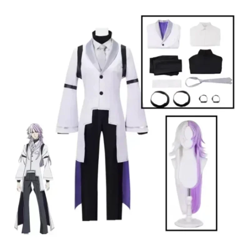 Sigma Cosplay Anime Bsd 4Th Costume Sigma Trench Uniform Suit Halloween Christm…