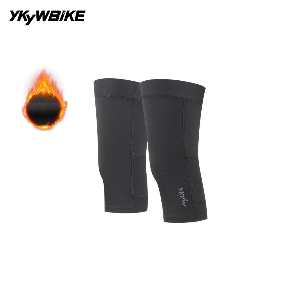 

YKYWBIKE 2025 Winter Cycling Knee Warmers Thermal Bicycle Short Half Leg Protection Compression Road Bike Fleece Knee Sleeve