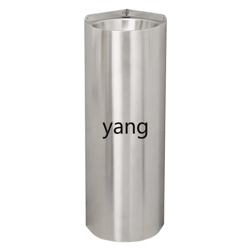 YJQ stainless steel column type washbasin corner household floor small apartment bathroom washbasin