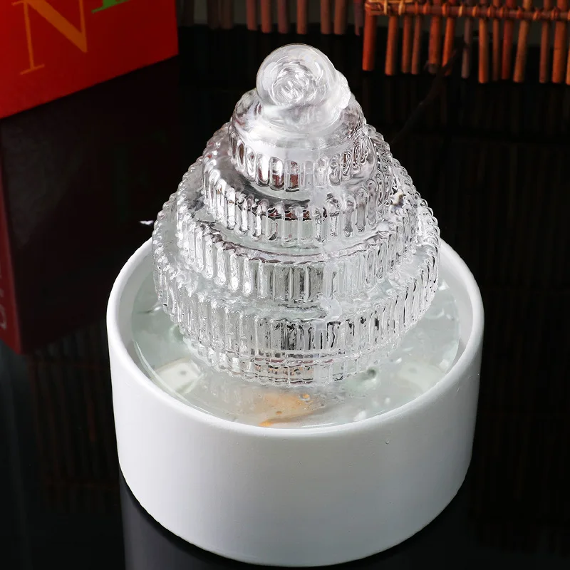 The new model opened for housewarming, feng shui wheel, water flow device, wood fire, earth, gold and water cornucopia, home fur