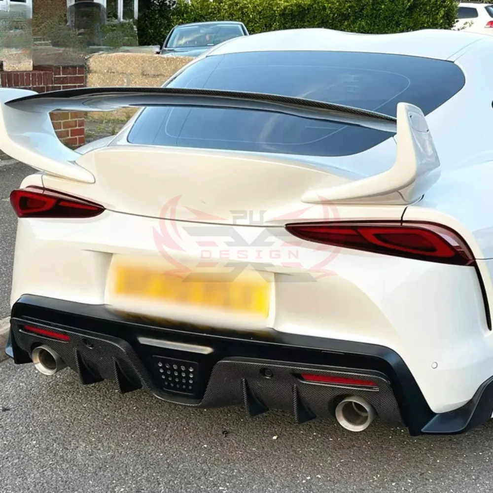 

Car Rear Bumper Diffuser Rear Splitters Spoiler Back lip Upgrade body kit For Toyota Supra GR A90 A91 MK5 2019+ Carbon