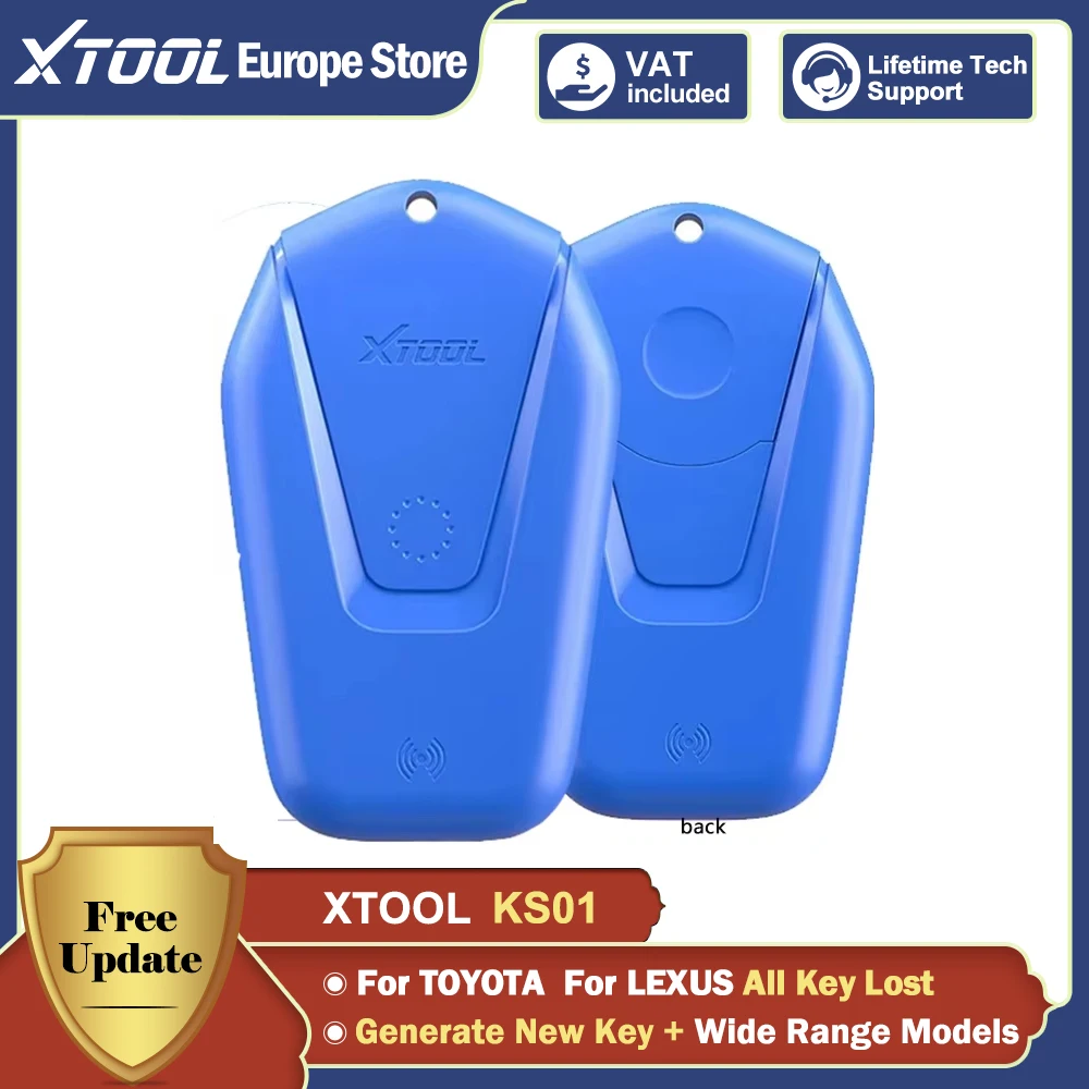 XTOOL KS01 KS-01 KS01 Blue Emulator Fit For Toyota Lexus Smart Key For X100MAX D8S D9S X100PADS X100PAD3 All Lost Via OBD2 KS-1