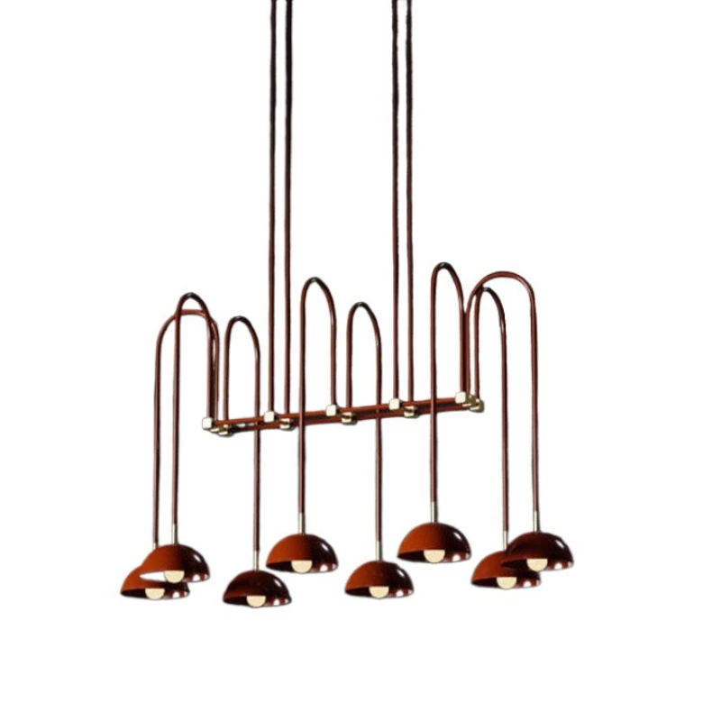 Modern and simple restaurant chandelier creative sales department front desk light luxury island front desk