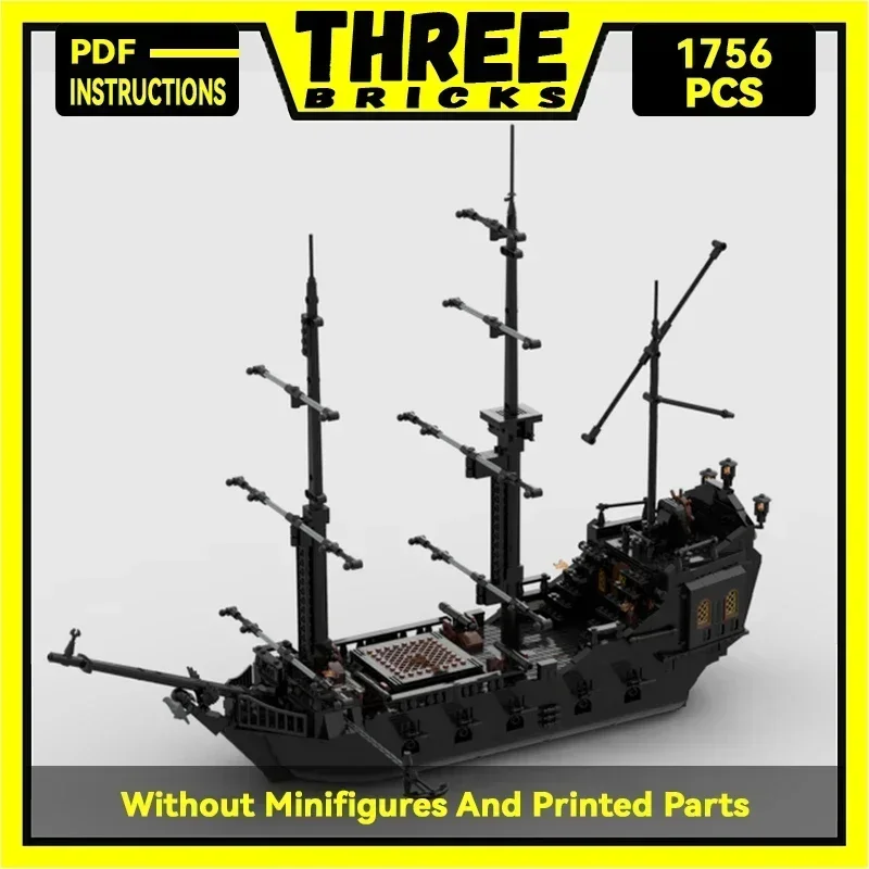 Moc Building Bricks Model Invincible Black Pearl Pirate Ship Technology Modular Blocks Gifts Christmas Toys DIY Sets Assembly