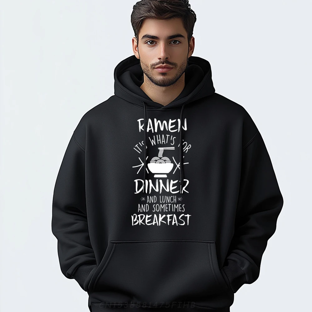 

Funny Ramen Dinner Lunch Breakfast Noodle Love Graphic Shirts Anime Geek Men Christmas Sweater Long Sleeve