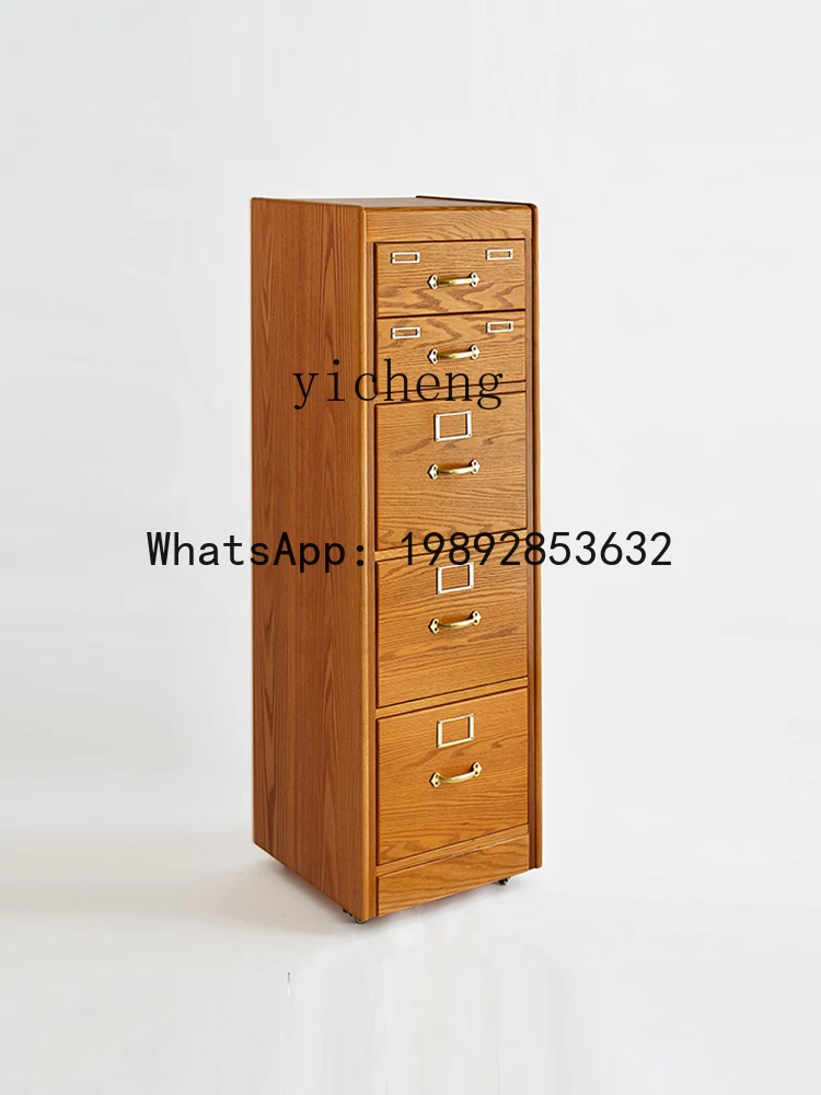 

Мобильный многоярусный шкаф-тумба X2 в средневековом ретро-стиле для хранения документов и украшений